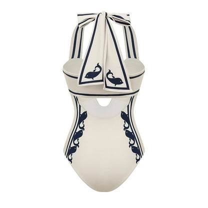 Riviera Wave Monokini with Wrap Skirt Set