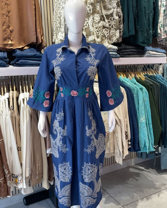 Sofia Embroidered Maxi Dress