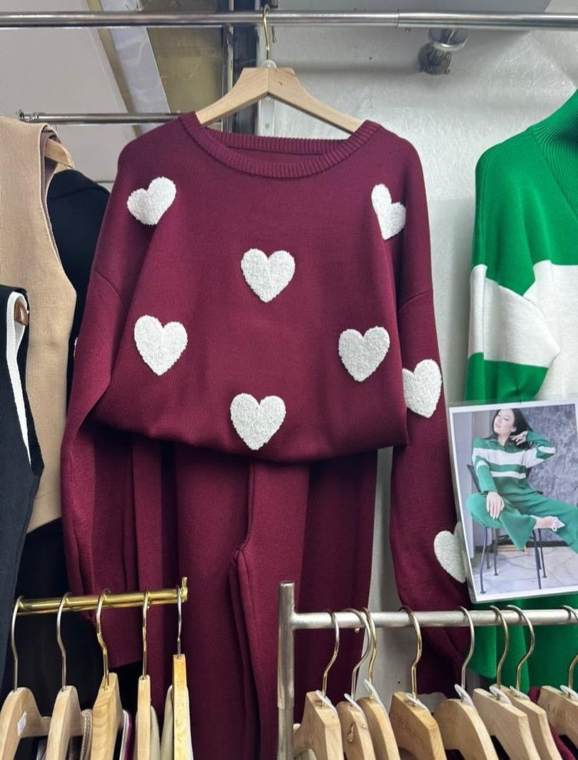 Stankovic HEART Knitted Coord Set