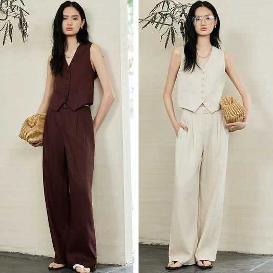 Vest And Trousers Coord Set