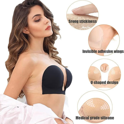 Whixant Adhesive Invisible Strapless Lift Up Bra