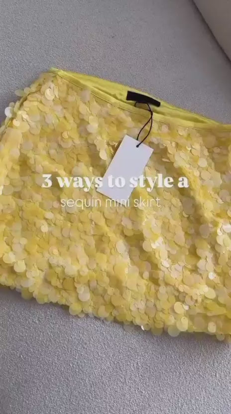 Coin Shell Mini Skirt