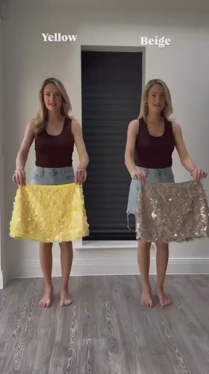 Coin Shell Mini Skirt