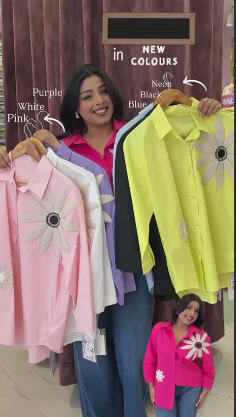 Sun Flower Poplin Shirt