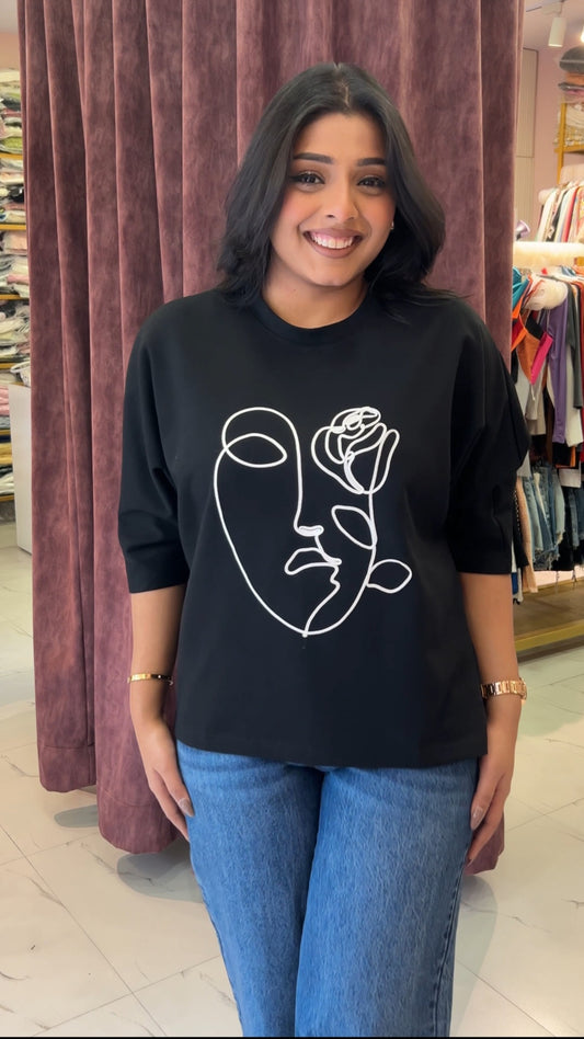 Face Tshirt Top