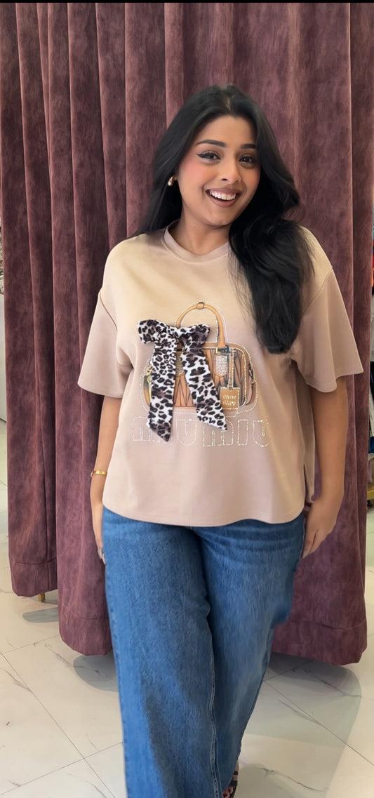 Bow Bag Tshirt Top