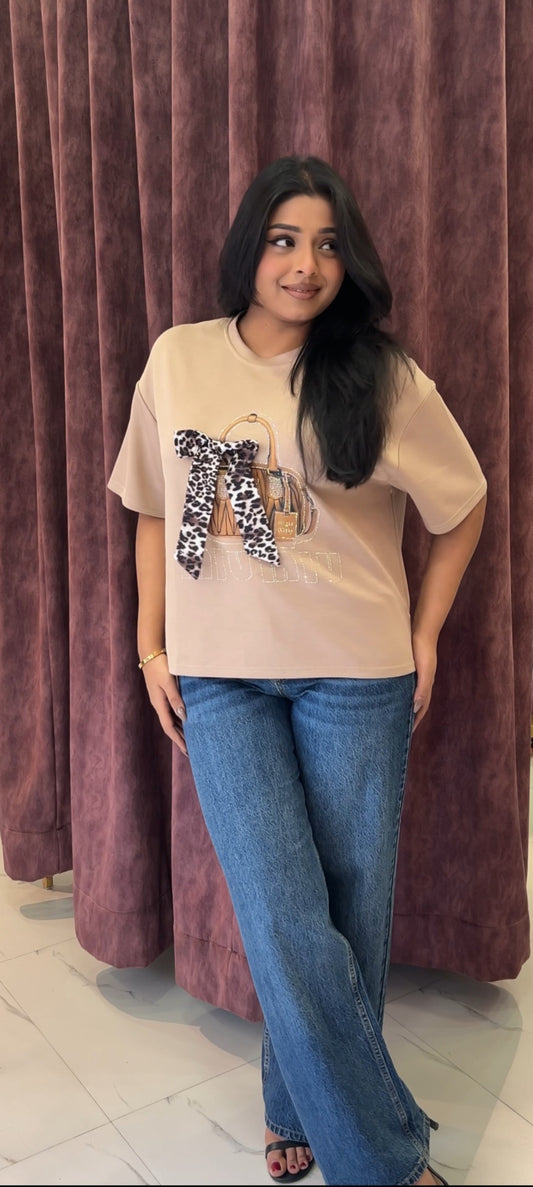 Bow Bag Tshirt Top